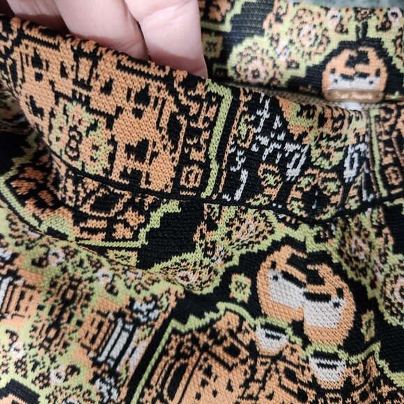 Free People Sun in the West Black Magic Combo Pull on Knit Pant Sz Med MSRP $128 - Picture 9 of 9